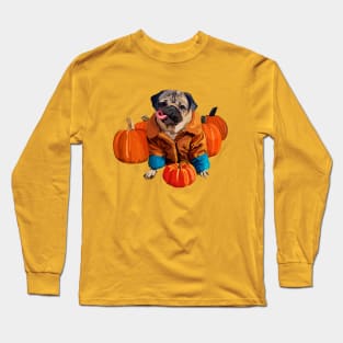 Pug & Pumpkins Long Sleeve T-Shirt